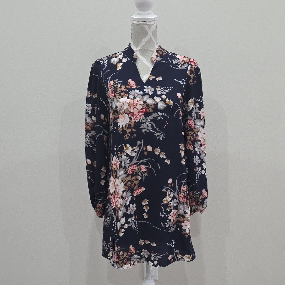Shein Floral Long Sleeve Dress